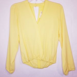 AGACI Yellow Casual Blouse